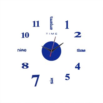 Frameloze Diy Muur Mute Klok 3d Spiegel Oppervlak Sticker Home Office Decor Mute-Klok Spiegel Kantoor-Decor Oppervlak-Sticker Framele