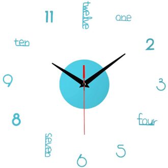 Frameloze Diy Muur Mute Klok 3D Spiegel Oppervlak Sticker Home Office Decor Zoete Kleurrijke Mode Smart Home Creatieve BU