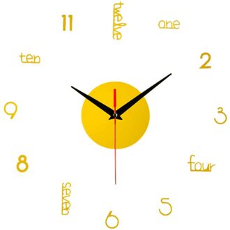 Frameloze Diy Muur Mute Klok 3D Spiegel Oppervlak Sticker Home Office Decor Zoete Kleurrijke Mode Smart Home Creatieve GD