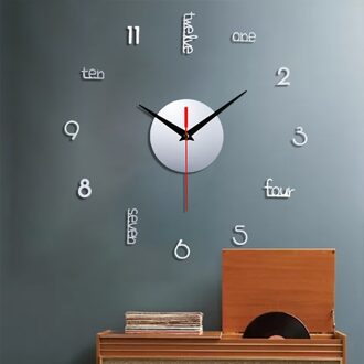 Frameloze Diy Muur Mute Klok 3D Spiegel Oppervlak Sticker Home Office Decor Zoete Kleurrijke Mode Smart Home Creatieve SL