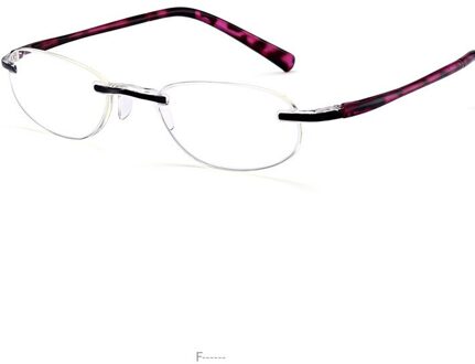 Frameloze Vierkante Leesbril voor Vrouwen Computer Brillen Mode Ultra Licht Vrouwelijke Presbyopie Lezer Bril NX +100