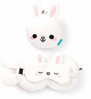 Frances het Konijn knuffel/reiskussen/masker - 2-in1 set