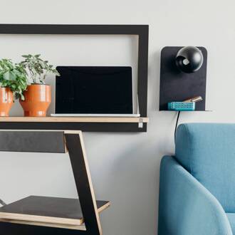 Frandsen Ball USB wandlamp zwart mat