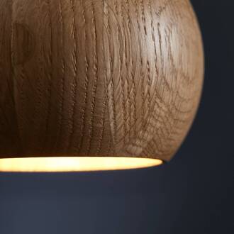 Frandsen hanglamp Bal, eiken, Ø 12 cm, hout
