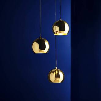 Frandsen hanglamp Bal van messing, Ø 18 cm messingkleurig