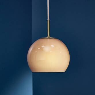 Frandsen Hanglamp Ball, cappuccino, Ø 18 cm, glas