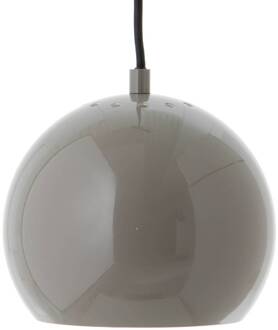 Frandsen hanglamp Ball, glanzend grijs, Ø 18 cm grijs glanzend