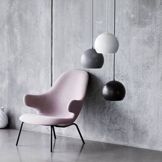 Frandsen Hanglamp Ball, Ø 25 cm, mat wit wit mat