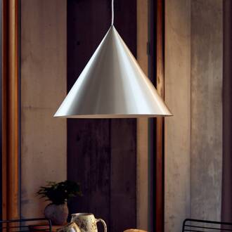 Frandsen hanglamp Benjamin, Ø 30 cm, geborsteld aluminium, E27 aluminium geborsteld