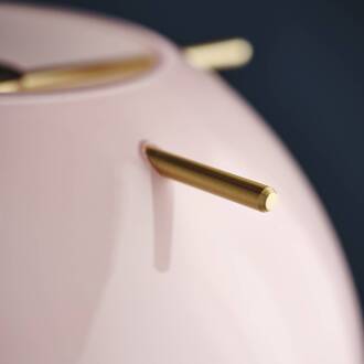 Frandsen hanglamp Koi, glas, roos/messing, Ø 19 cm roos, messing