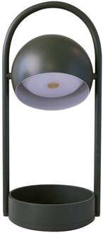 Frandsen LED tafellamp Ball Portable, olijfgroen, staal