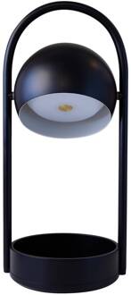 Frandsen LED-tafellamp Ball Portable, zwart, staal