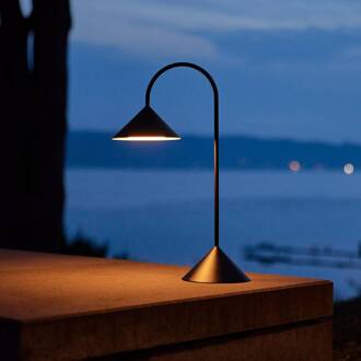 Frandsen LED tafellamp Grasp, zwart, hoogte 47 cm, metaal