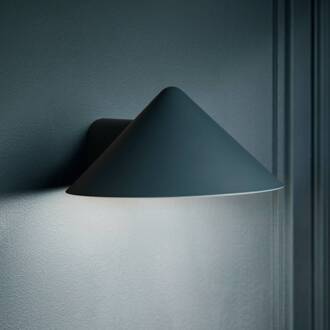 Frandsen LED wandlamp Grasp, petrol, breedte 15 cm, metaal benzine