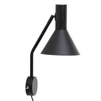 Frandsen Lyss wandlamp, matzwart zwart mat