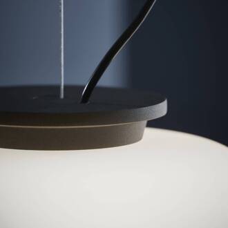 Frandsen Supernate hanglamp, Ø 38 cm wit opaal, zwart