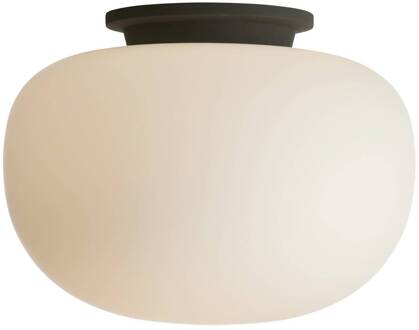 Frandsen Supernate plafondlamp, Ø 38 cm wit opaal, zwart