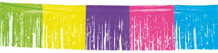 Franje slinger - gekleurd - 10 meter - plastic - feestslingers - slingers - versiering