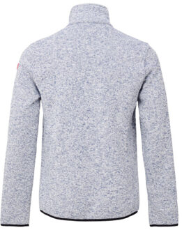 Frank knitted fleece jacket Blauw - XXL
