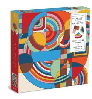 Frank Lloyd Wright Hoffman House Rug 500 Piece Puzzle With Shaped Pieces - Galison