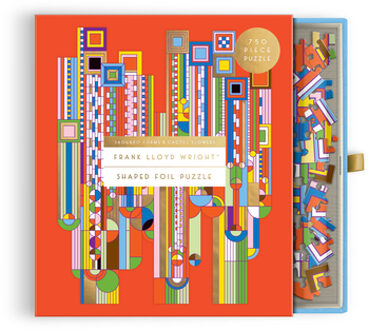 Frank Lloyd Wright Saguaro Cactus & Forms 750 Piece Shaped Foil Puzzle - Galison (ISBN: 9780735388567)