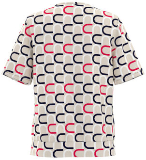 Frank Walder Blouse korte mouw nos716422 Beige - 42