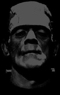 Frankenstein Black And White Dames T-shirt - Zwart - M