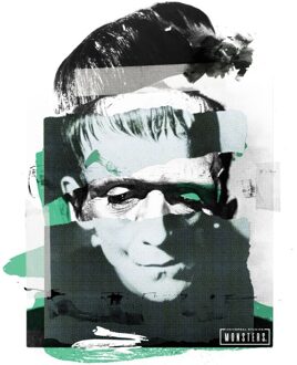 Frankenstein Collage T-shirt - Wit - XL