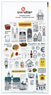 Frankfurt Am Main Decorative Washi Stickers Scrapbooking Stick Label Diary Stationery Album Stickers