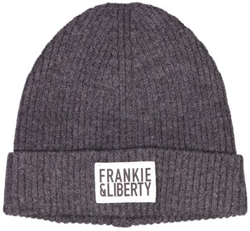 Frankie & Liberty Meisjes beanie - Pepper - 04.4 Dark Warm Grey - One Size