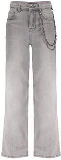 Frankie & Liberty Meisjes broek - Attitude Wide Leg - Grey Denim - Maat 128