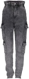 Frankie & Liberty Meisjes broek - Bird Cargo - Dark Grey Denim - Maat 176
