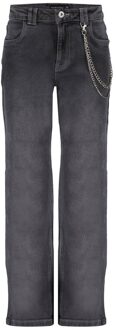 Frankie & Liberty Meisjes broek - Frankie Straight Leg - 03.3 Off Black - Maat 128