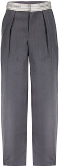 Frankie & Liberty Meisjes broek - Pixie - 04.4 Dark Warm Grey - Maat 128