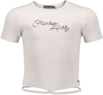 Frankie & Liberty Meisjes shirt - Cabby - Pure wit - Maat 128