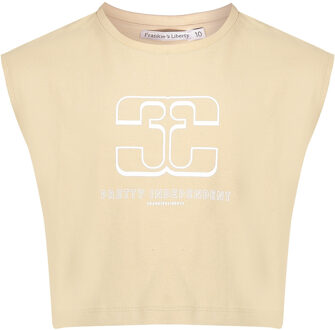Frankie & Liberty Meisjes t-shirt - Nora - 10 Sand - Maat 140