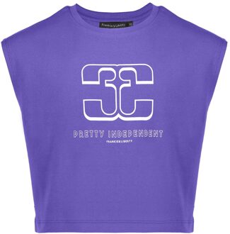 Frankie & Liberty Meisjes t-shirt - Nora - Purple Blue - Maat 152