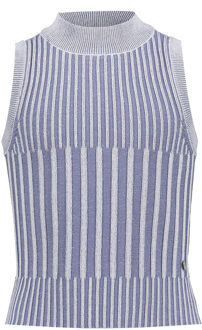 Frankie & Liberty Meisjes trui gebreid - Macy - Krijt wit / Dusty blauw - Maat 152