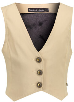 Frankie & Liberty Meisjes vest - Kendall - Zand - Maat 164