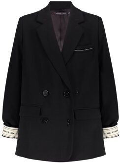 Frankie & Liberty winter blazer meisjes - zwart - Maat 152