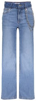 Frankie & Liberty winter jeansbroek meisjes - licht blauw - wide leg fit - maat 176