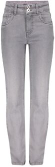 Frankie & Liberty winter jeansbroek meisjes - licht grijs - bootcut fit - maat 140