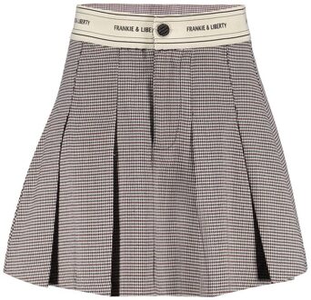 Frankie & Liberty winter rok meisjes - bruin/blauw - geruit - Maat 164