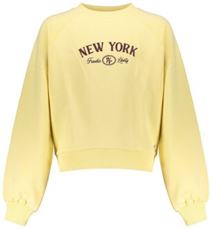 Frankie & Liberty winter sweatshirt meisjes - geel - Ney York - Maat 152