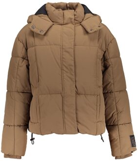 Frankie & Liberty winter winterjas puffer meisjes - bruin - oversized fit - Maat 140