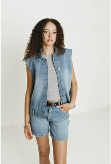 Frankie & Liberty Zomer short meisjes jeans resta Blauw - 140