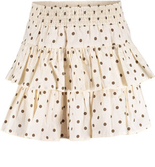 Frankie & Liberty Zomer skort - stippen meisjes - zand - Rebecca - Maat 140