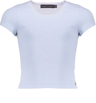 Frankie & Liberty Zomer t-shirt meisjes - blauw - Rixt - Maat 176