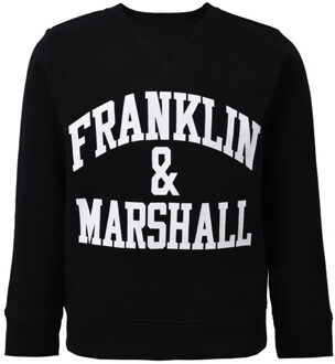 Franklin & Marshall Logo Kinderen Zwarte Trui