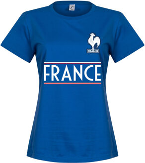 Frankrijk Dames Team T-Shirt - Blauw - M